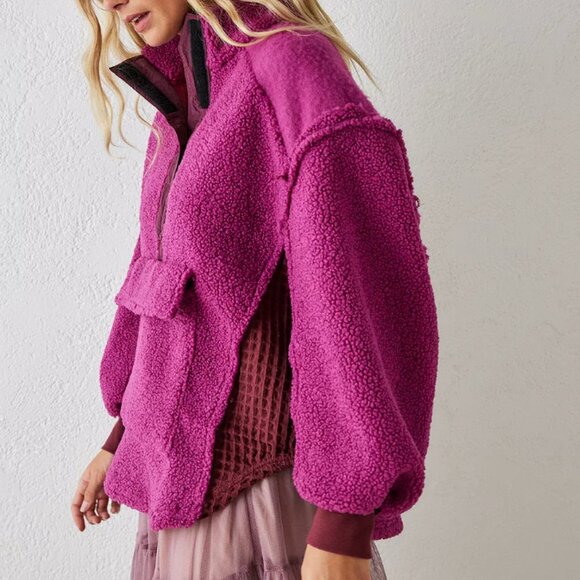 BDG Kas Sherpa Mock Neck Fleece - Picture 5 of 14